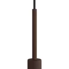 Cylindrical metal cable clamp, length 15 cm, with rod, nut and washer