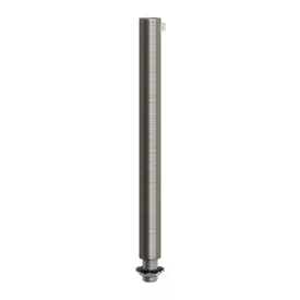   Cylindrical metal cable clamp, length 15 cm, with rod, nut and washer