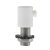 Cylindrical plastic cable clamp with rod, nut and washer