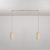 Hanging lamp 2 drops and wooden lampshades for Tub-E27 spotlight