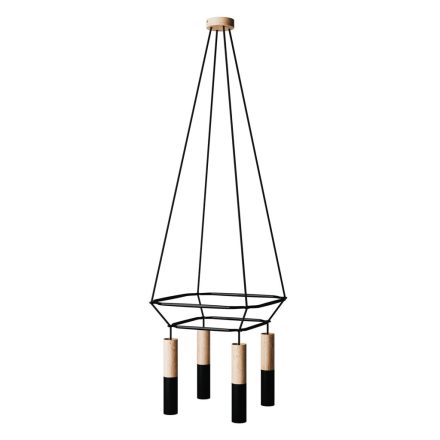 4-fall 2 Cage Tub-E14 double lamp