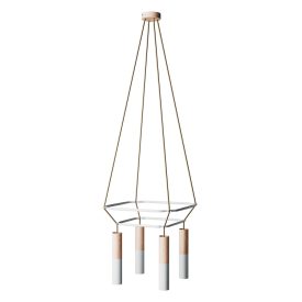 4-fall 2 Cage Tub-E14 double lamp