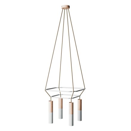 4-fall 2 Cage Tub-E14 double lamp