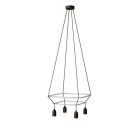 4-fall 2 Cage Globe Bumped lamp