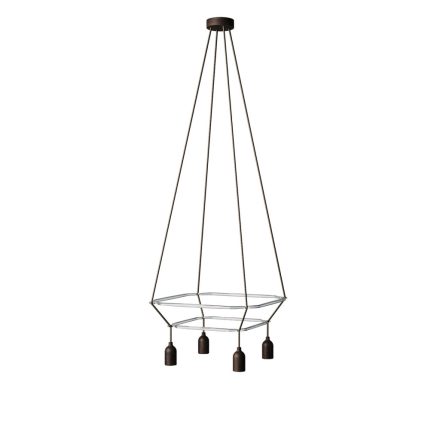 4-fall 2 Cage Globe Bumped lamp