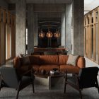 4-fall 2 Cage Globe Bumped lamp