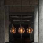 4-fall 2 Cage Globe Bumped lamp