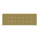 14-light pendant lamp with 675 mm rectangular XXL Rose-One, fabric cables and metal coating