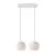  Light pendant lamp with 675 mm rectangular XXL Rose-One, fabric cable and Dome M lampshade