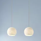  Light pendant lamp 675 mm rectangular XXL Rose-One with fabric cable and Dome XS lampshade