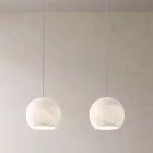  Light pendant lamp 675 mm rectangular XXL Rose-One with fabric cable and Dome XS lampshade