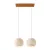  Light pendant lamp with 675 mm rectangular XXL Rose-One, fabric cable and Dome M lampshade