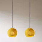  Light pendant lamp 675 mm rectangular XXL Rose-One with fabric cable and Dome XS lampshade