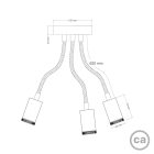 Wall and ceiling Mini SPOTLIGHT lamp GU1d0 Flex 60