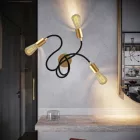 Flex 60 wall or ceiling lamp, flexible, provides diffused light with LED ST64 bulb