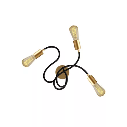 Flex 60 wall or ceiling lamp, flexible, provides diffused light with LED ST64 bulb
