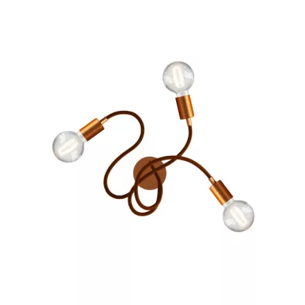 Flex 60 wall or ceiling mounted flexible lamp, provides diffused light with LED G95 bulb