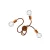 Flex 60 wall or ceiling mounted flexible lamp, provides diffused light with LED G95 bulb