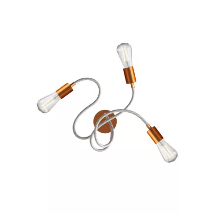 Flex 60 wall or ceiling lamp, flexible, provides diffused light with LED ST64 bulb