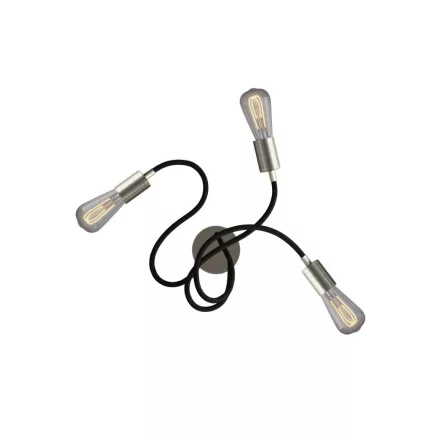 Flex 60 wall or ceiling lamp, flexible, provides diffused light with LED ST64 bulb
