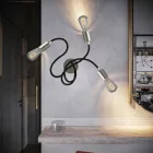 Flex 60 wall or ceiling lamp, flexible, provides diffused light with LED ST64 bulb