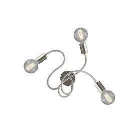   Flex 60 wall or ceiling mounted flexible lamp, provides diffused light with LED G95 bulb