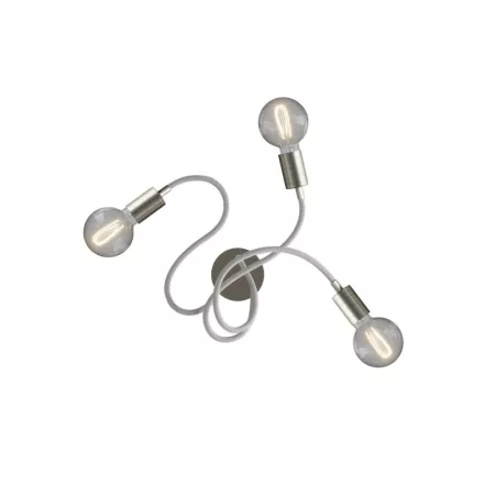 Flex 60 wall or ceiling mounted flexible lamp, provides diffused light with LED G95 bulb