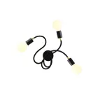 Flex 60 wall or ceiling mounted flexible lamp, provides diffused light with LED G95 bulb