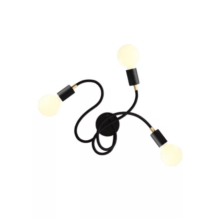 Flex 60 wall or ceiling mounted flexible lamp, provides diffused light with LED G95 bulb