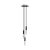  Made in Italy suspension with 3 pendants, bulbs, P-Light and 200mm Rose-One