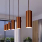 3-light pendant lamp with 675 mm rectangular XXL Rose-One, fabric cable and metal Tub-E14 lampshade