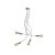  The Flex 90 flexible ceiling lamp provides diffused light with an LED ST64 bulb