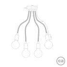 Flex 90 ceiling lamp provides flexible, diffused light with LED ST64 bulb