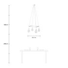 4-arm Cage Globe lamp