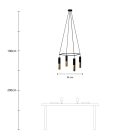 4-fall Cage Tub-E14 double lamp