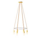 6-fall Cage Edison ST64 lamp