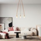 6-fall Cage Edison ST64 lamp