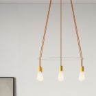 6-fall Cage Edison ST64 lamp