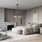 6-fall Cage Edison ST64 lamp