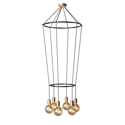6-fall 2 cage ball lamp