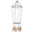  6-light 2-cage globe lamp