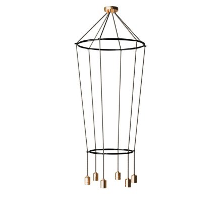 6-fall 2 cage ball lamp