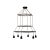  Edison ST64 lamp with 6 cases and 3 cages