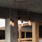 6-fall 3 Cage Edison ST64 lamp