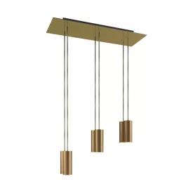   675 mm rectangular XXL Rose-One 6-light pendant lamp with fabric cable and metal Tub-E14 lampshade