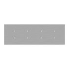 8-light pendant lamp with 675 mm rectangular XXL Rose-One, fabric cable and metal coating