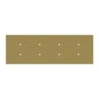 8-light pendant lamp with 675 mm rectangular XXL Rose-One, fabric cable and metal coating