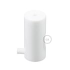 Spider - Pendant lamp with 6 pendants Made in Italy, with bulbs, fabric cables and metal finishes