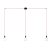  Spider - 3-light, multi-suspension lamp, made in Italy, with fabric cable and metal coating