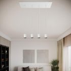 Four-stage spotlight GU1d0 XXL rectangular Rose-One 675 mm